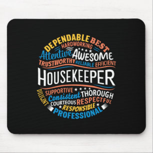 Housekeeper Gifts Funny Housekeeping Week Apprecia Mouse Pad