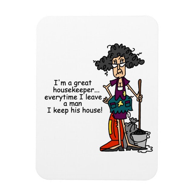 Housekeeper Humour Magnet (Vertical)