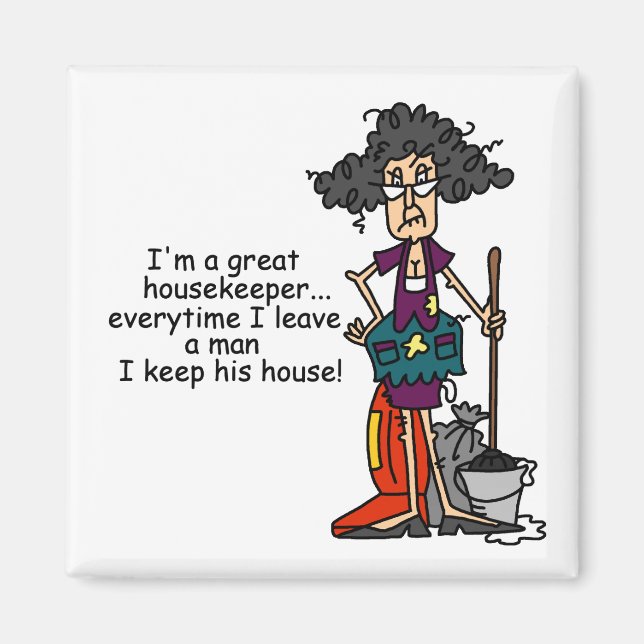 Housekeeper Humour Magnet (Front)