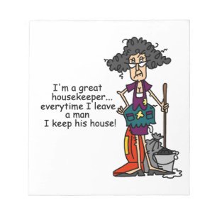 Housekeeper Humour Notepad