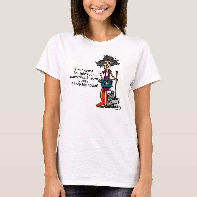Housekeeper Humour T-Shirt (Front)