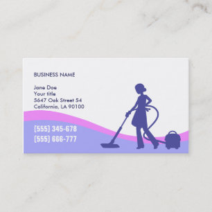 Housekeeper & Maid Business Card Template