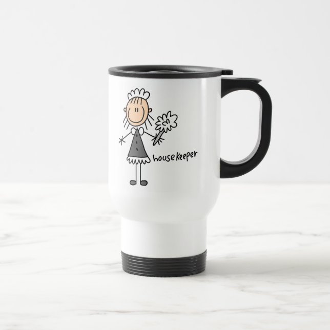 Housekeeper Stick Figure Mug (Right)