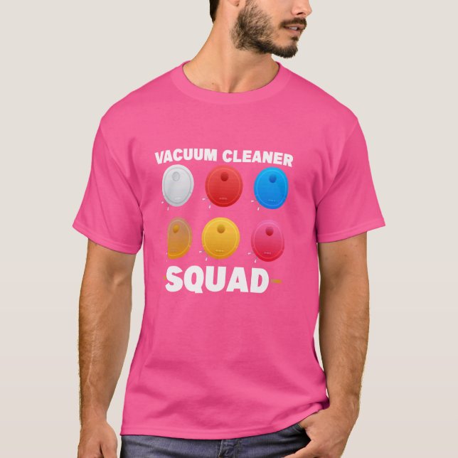Housekeeper Vacuum Cleaner Squad T-Shirt (Front)