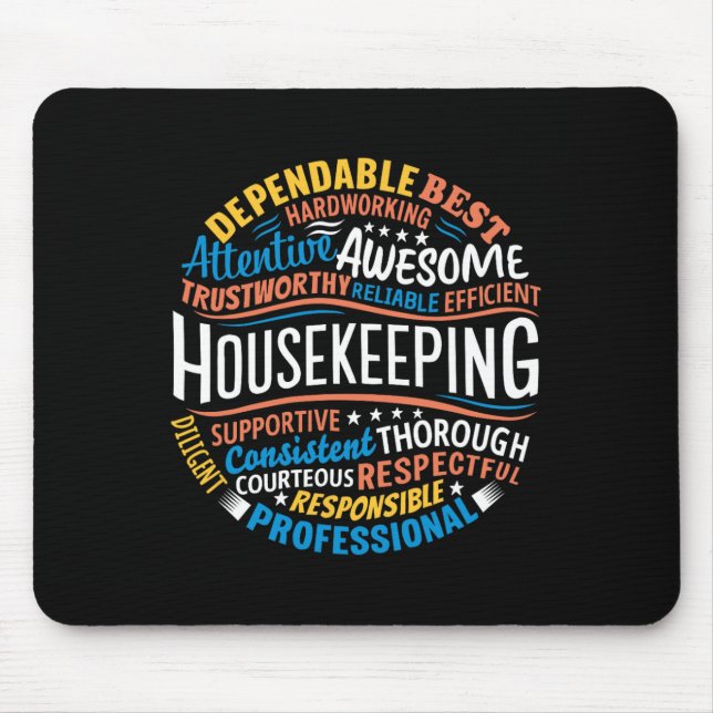 Housekeeping Appreciation Gifts Environmental Serv Mouse Pad (Front)