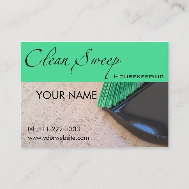 Housekeeping Business Card (Front)