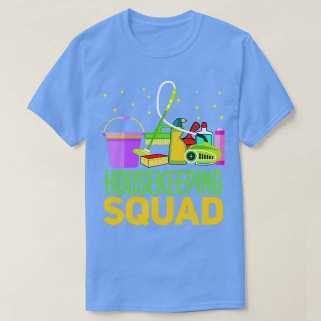 Housekeeping Cleaning Housekeeper Housewife Spring T-Shirt (Design Front)