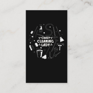 Housekeeping Cleaning Lady Vacuum Cleaner Housekee Business Card