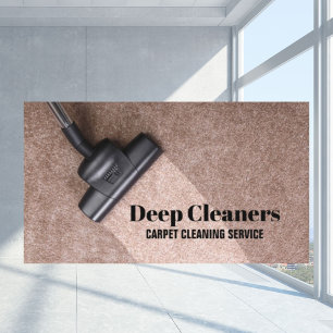 Housekeeping Commercial Floor Carpet Cleaning Business Card