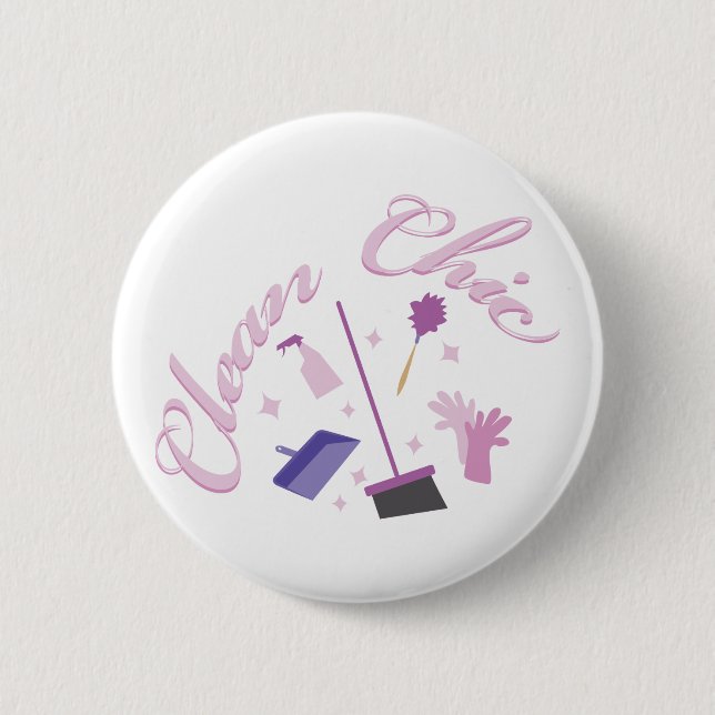 Housekeeping Equipment 6 Cm Round Badge (Front)