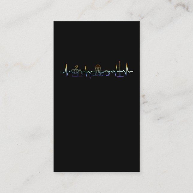 Housekeeping Heartbeat Cleaning Vacuum Cleaner Business Card (Front)