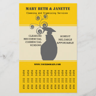 Housekeeping House Window Cleaning Business Flyer