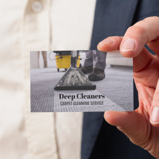 Housekeeping Housekeeper Floor Carpet Cleaning Business Card