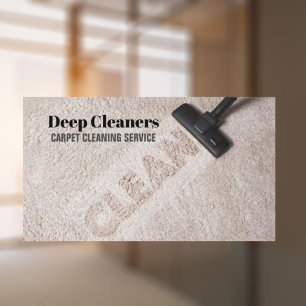 Housekeeping Housekeeper Floor Carpet Cleaning Business Card
