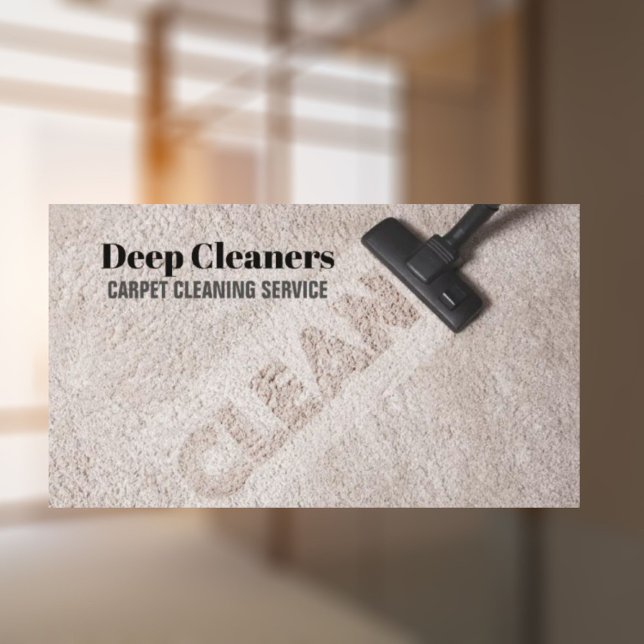 Housekeeping Housekeeper Floor Carpet Cleaning Business Card (Housekeeping Housekeeper Floor Carpet Cleaning Business Card)