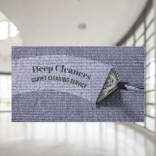 Housekeeping Housekeeper Floor Carpet Cleaning Business Card