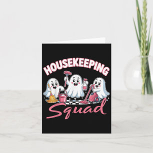 Housekeeping Squad Team Cleaner Environmental Serv Card