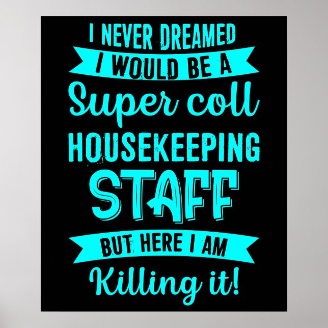 Housekeeping Staff Housekeeper Cleaning Lover Grap Poster (Front)