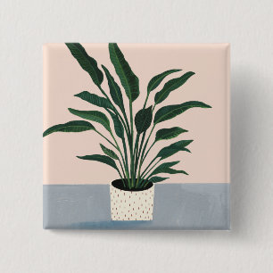 Houseplant 15 Cm Square Badge