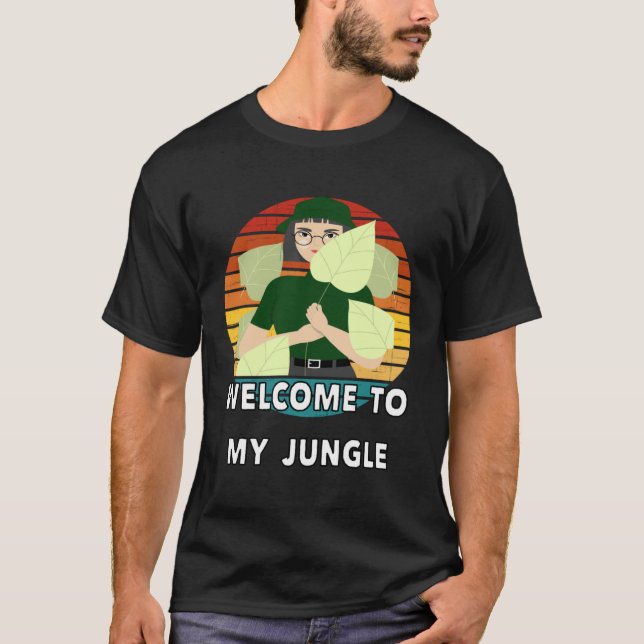 Houseplant Jungle Men Women  Phrase Plant T-Shirt (Front)