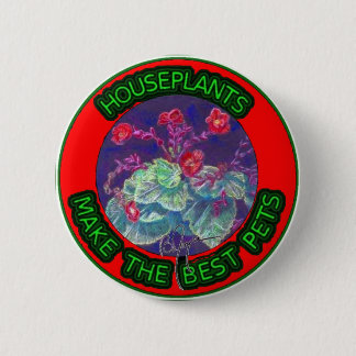 Houseplant Pets 6 Cm Round Badge