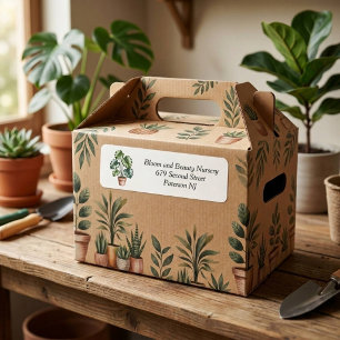 Houseplant Small Business Address Return Label