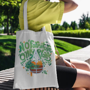 Houseplants And Cat Tote Bag