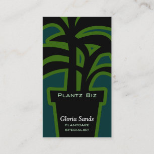 Houseplants Horticulture Green Business Card