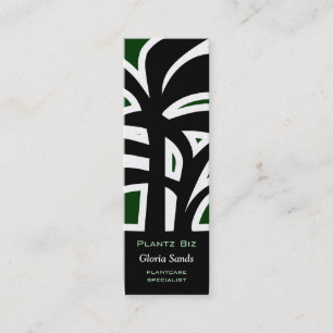 Houseplants Horticulture Green Mini Business Card