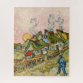 Houses and Figure by Vincent van Gogh Jigsaw Puzzle