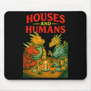 Houses And Humans Gaming Funny Rpg Gamer Men Boys Mouse Pad