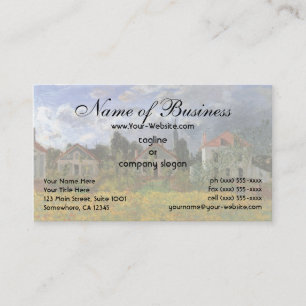 Houses at Argenteuil by Claude Monet Business Card