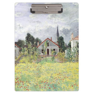 Houses at Argenteuil Claude Monet Clipboard