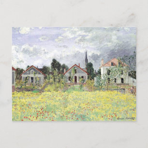 Houses at Argenteuil Claude Monet   Postcard
