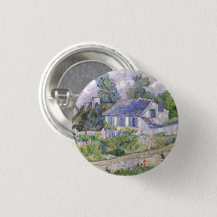 Houses at Auvers Vincent van Gogh 3 Cm Round Badge