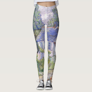 Houses at Auvers Vincent van Gogh Leggings