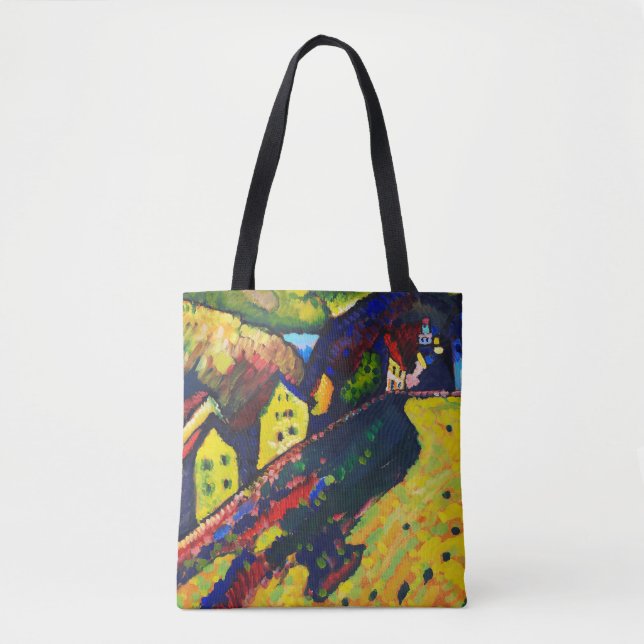 Houses at Murnau, Wassily Kandinsky Tote Bag (Front)
