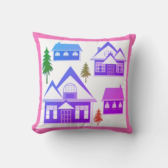 Houses Cushion (Front)