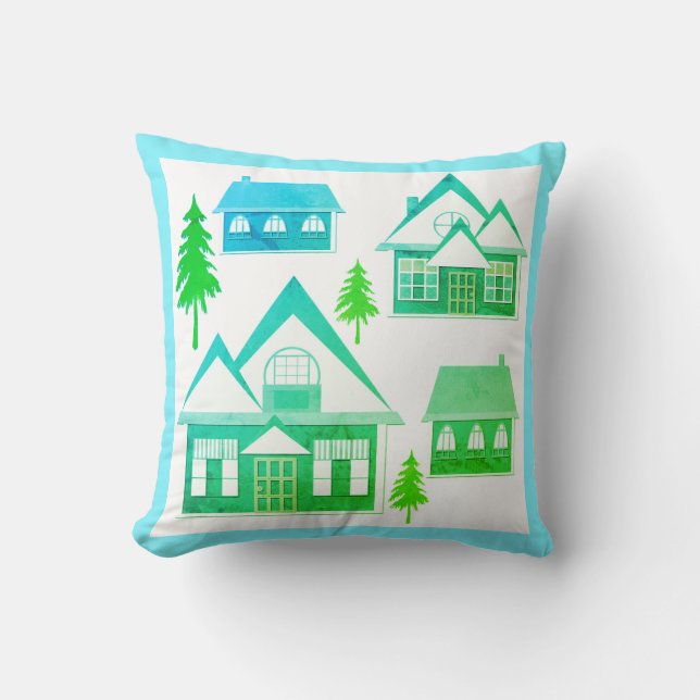 Houses Cushion (Front)