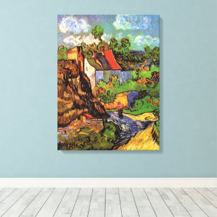 Houses in Auvers by Vincent van Gogh Canvas Print