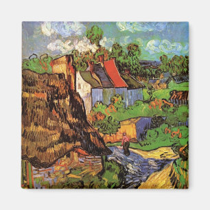 Houses in Auvers by Vincent van Gogh Magnet