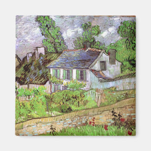 Houses in Auvers by Vincent van Gogh Magnet