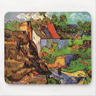 Houses in Auvers by Vincent van Gogh Mouse Pad