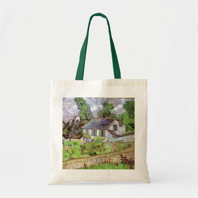 Houses in Auvers by Vincent van Gogh Tote Bag (Front)