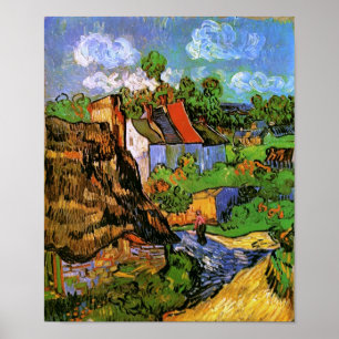 Houses in Auvers Van Gogh Fine Art Poster