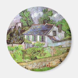 Houses in Auvers,Vincent van Gogh. Magnet