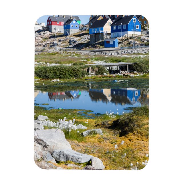 Houses in Greenland Magnet (Vertical)