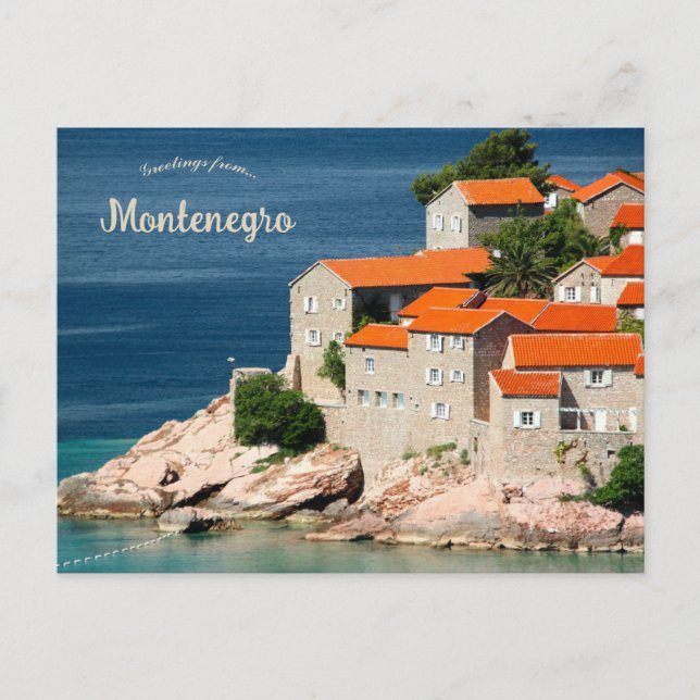 Houses in Montenegro Postcard (Front)
