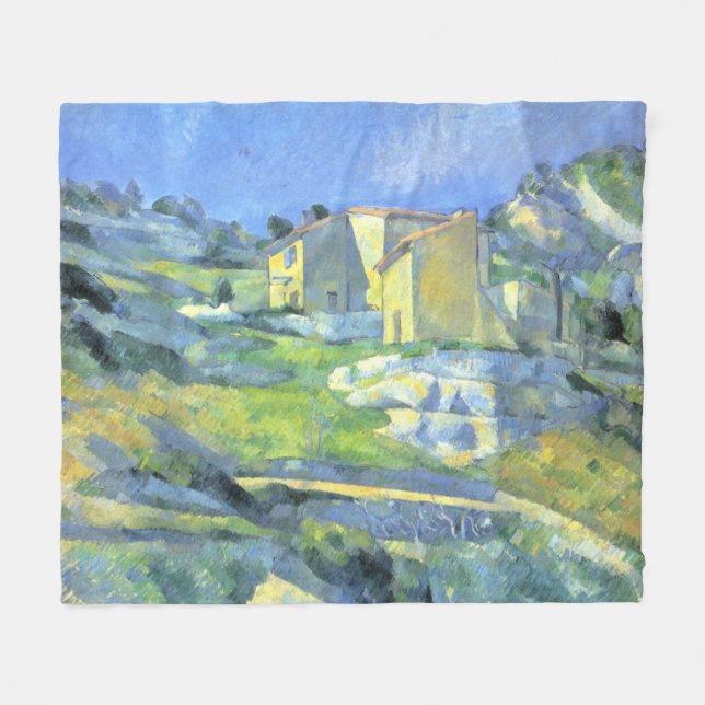 Houses in Provence Paul Cezanne   Fleece Blanket (Front (Horizontal))