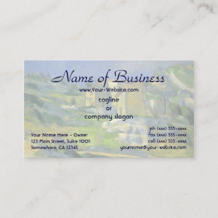 Houses in Provence; the Riaux Valley by Cezanne Business Card